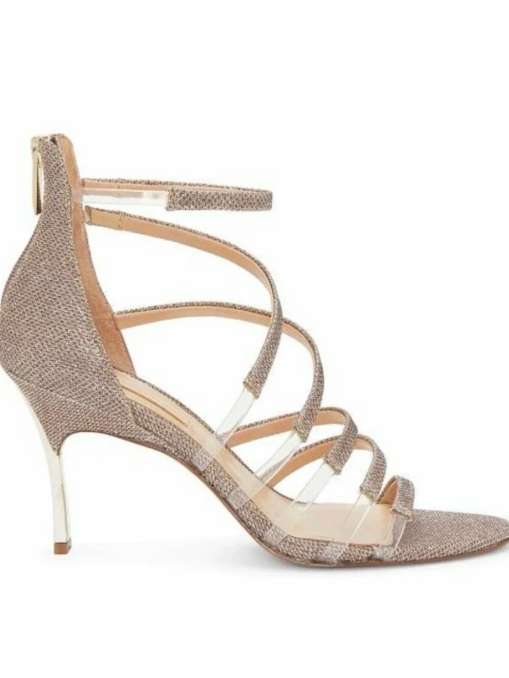 Imagine by Vince Camuto Gold Metallic Strappy Sandal 9.5